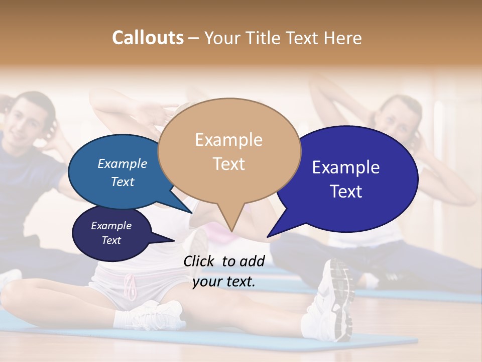 Women Effort Fitness PowerPoint Template