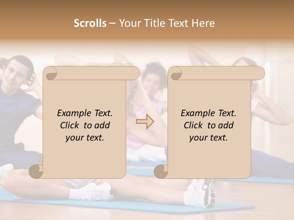 Women Effort Fitness PowerPoint Template