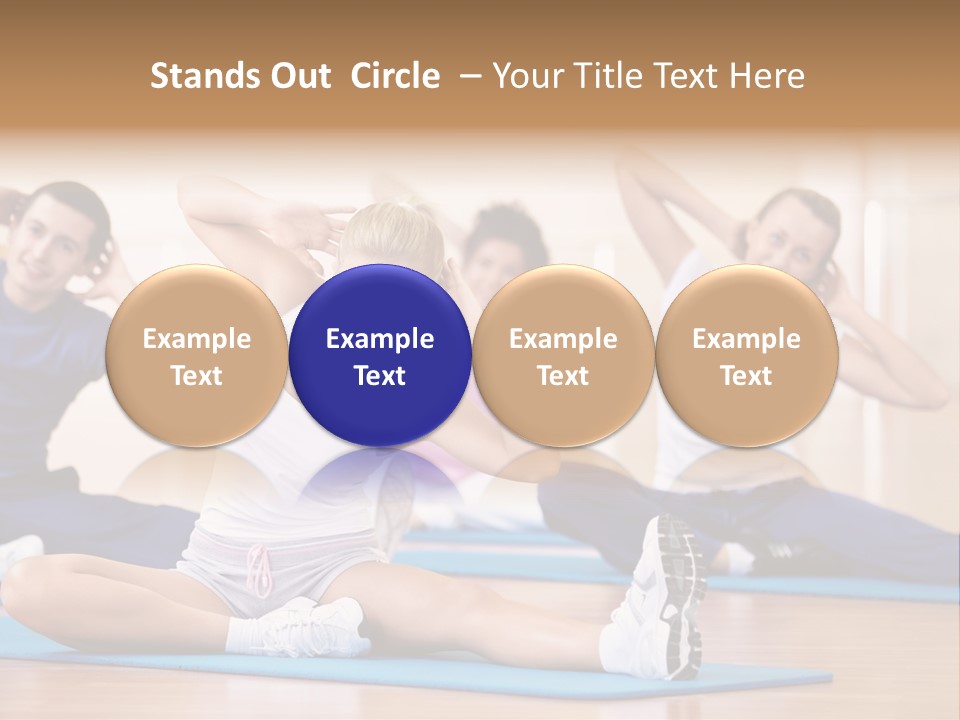 Women Effort Fitness PowerPoint Template