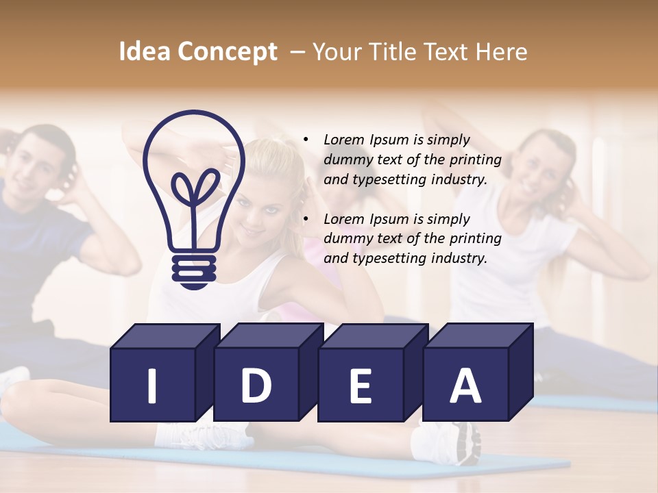 Women Effort Fitness PowerPoint Template