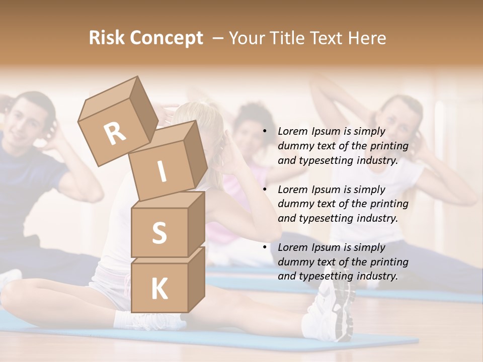 Women Effort Fitness PowerPoint Template