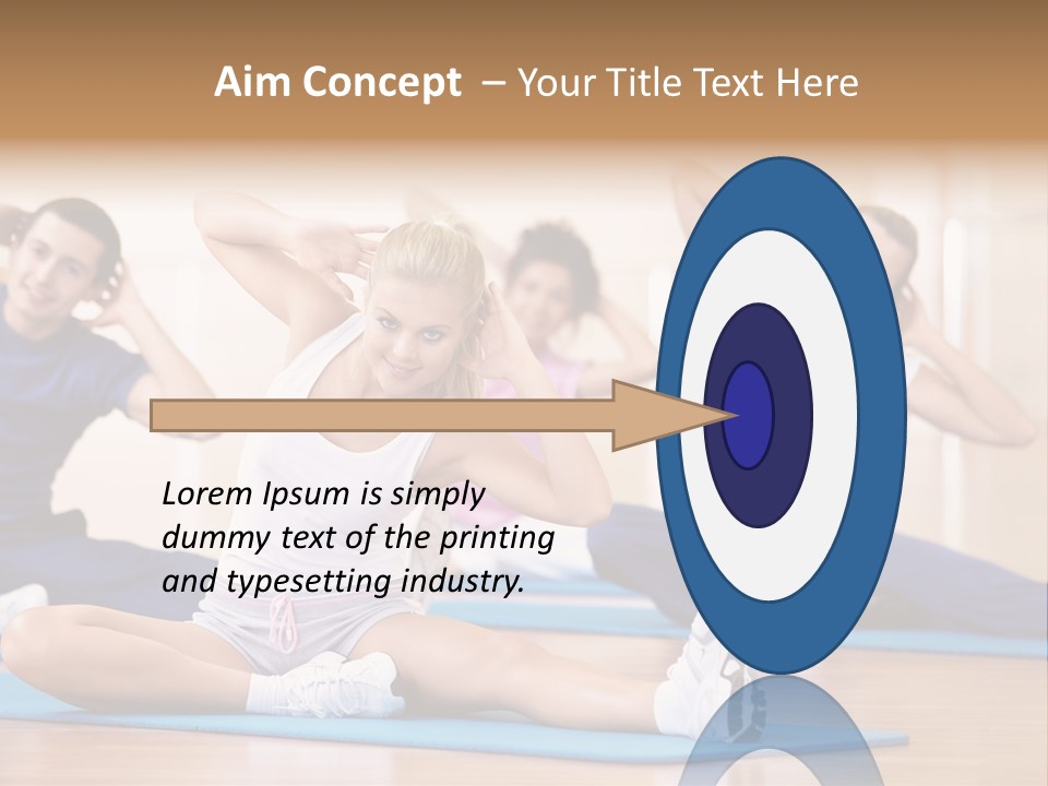 Women Effort Fitness PowerPoint Template