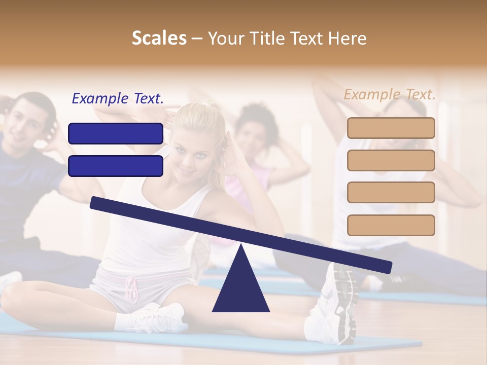Women Effort Fitness PowerPoint Template