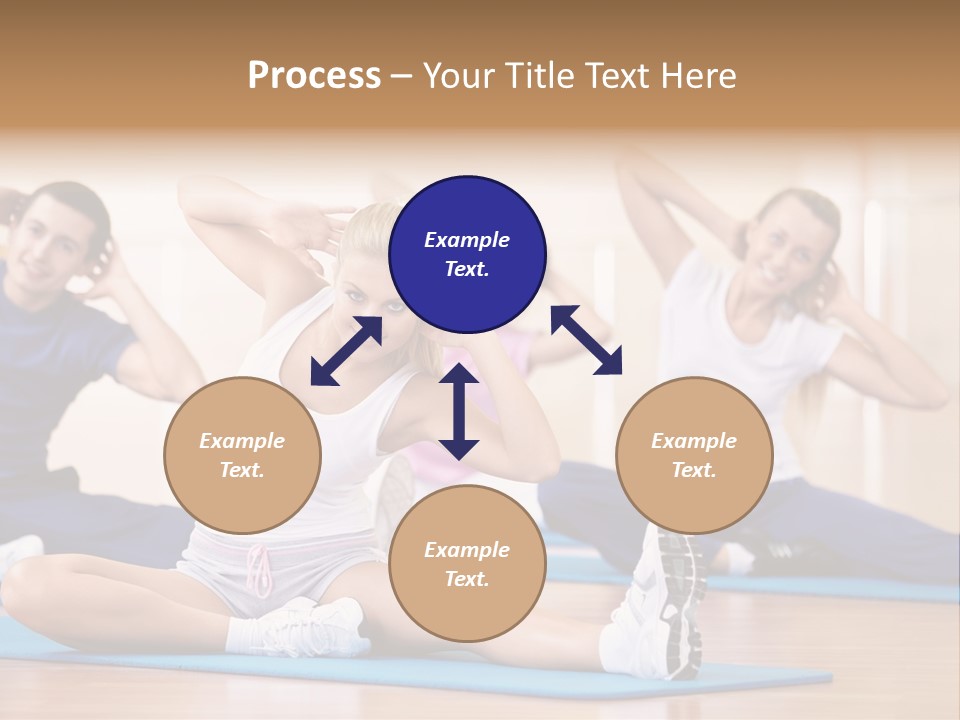 Women Effort Fitness PowerPoint Template