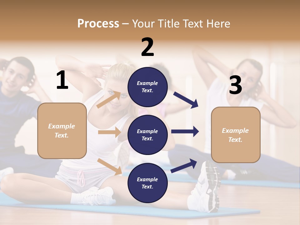 Women Effort Fitness PowerPoint Template