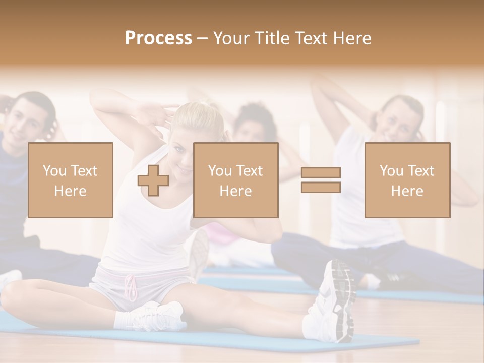 Women Effort Fitness PowerPoint Template