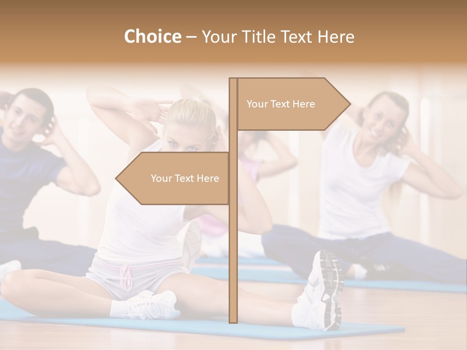 Women Effort Fitness PowerPoint Template