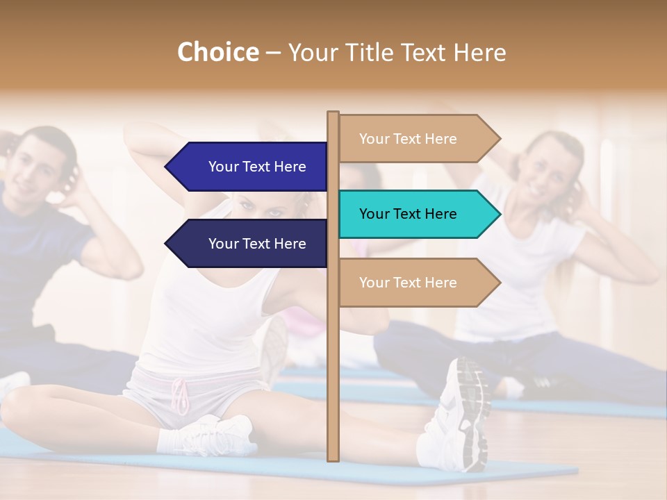 Women Effort Fitness PowerPoint Template