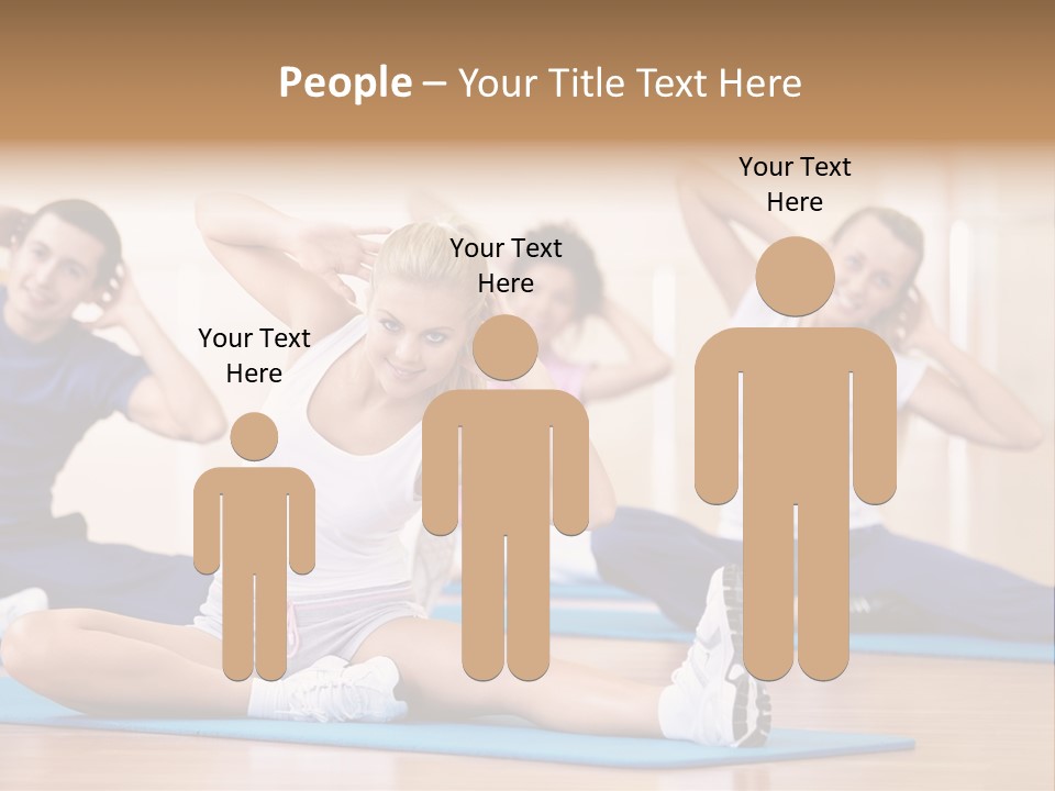 Women Effort Fitness PowerPoint Template