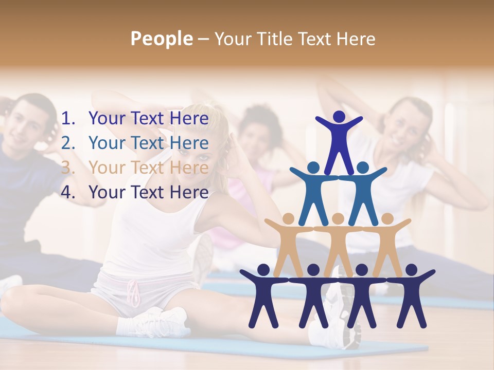 Women Effort Fitness PowerPoint Template