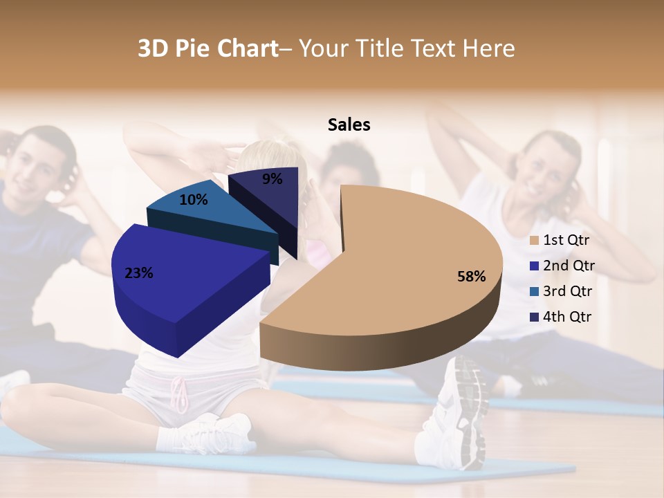 Women Effort Fitness PowerPoint Template