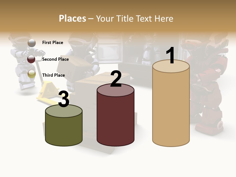 Logistics Technology Truck PowerPoint Template