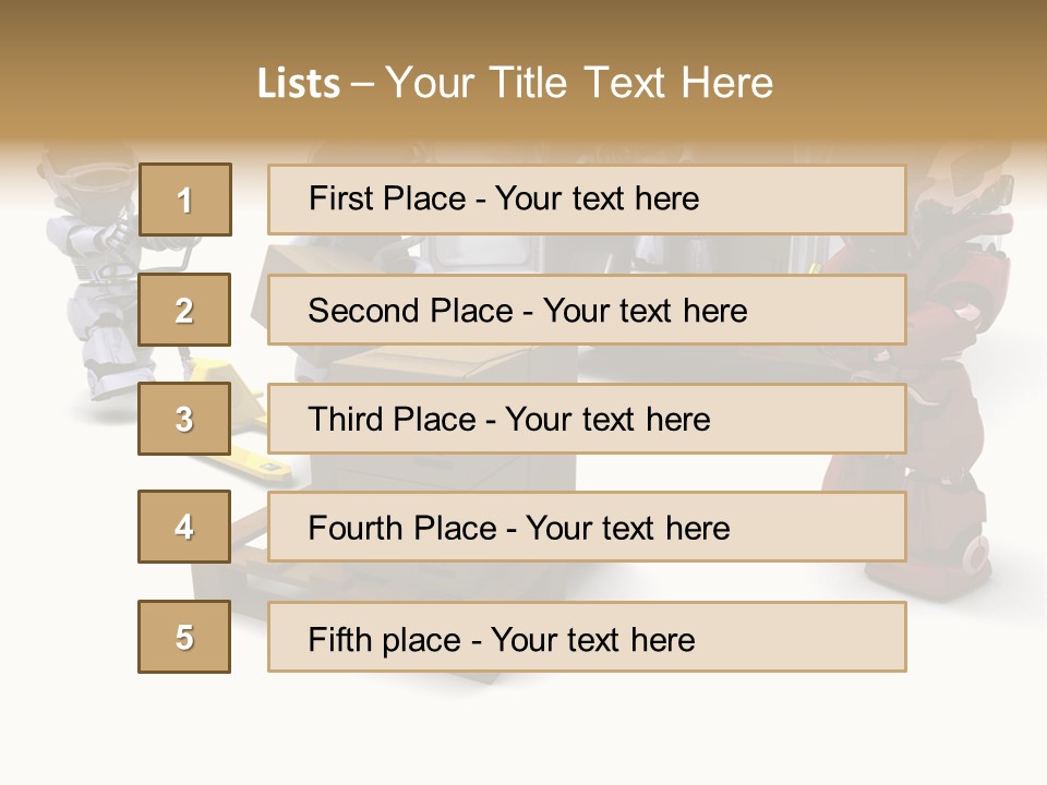 Logistics Technology Truck PowerPoint Template