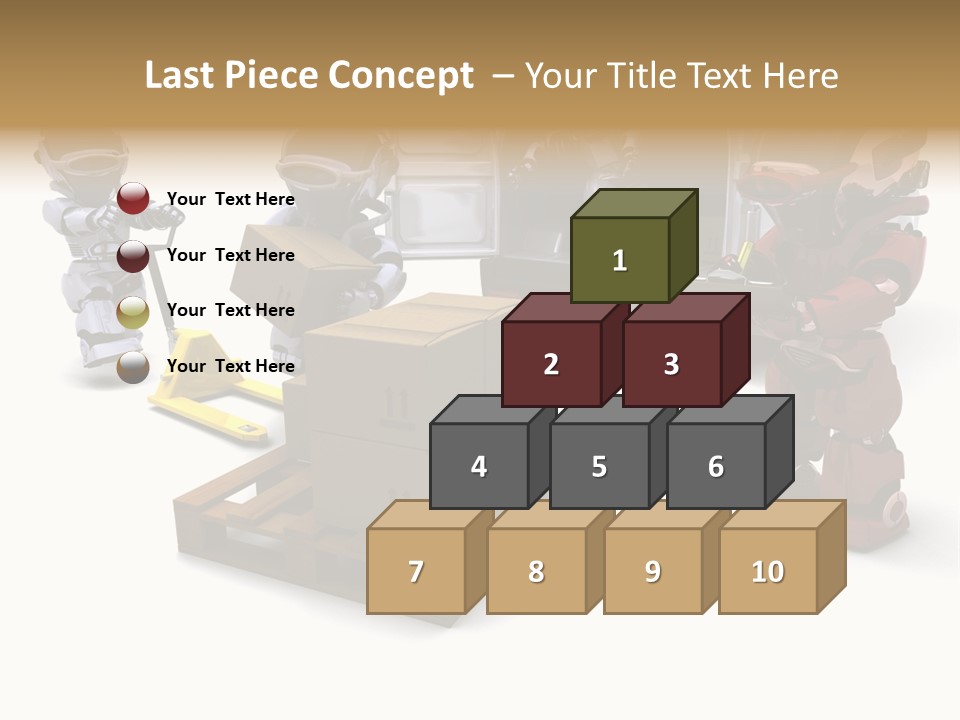 Logistics Technology Truck PowerPoint Template