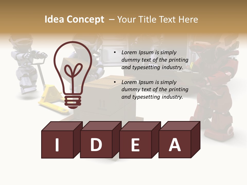 Logistics Technology Truck PowerPoint Template