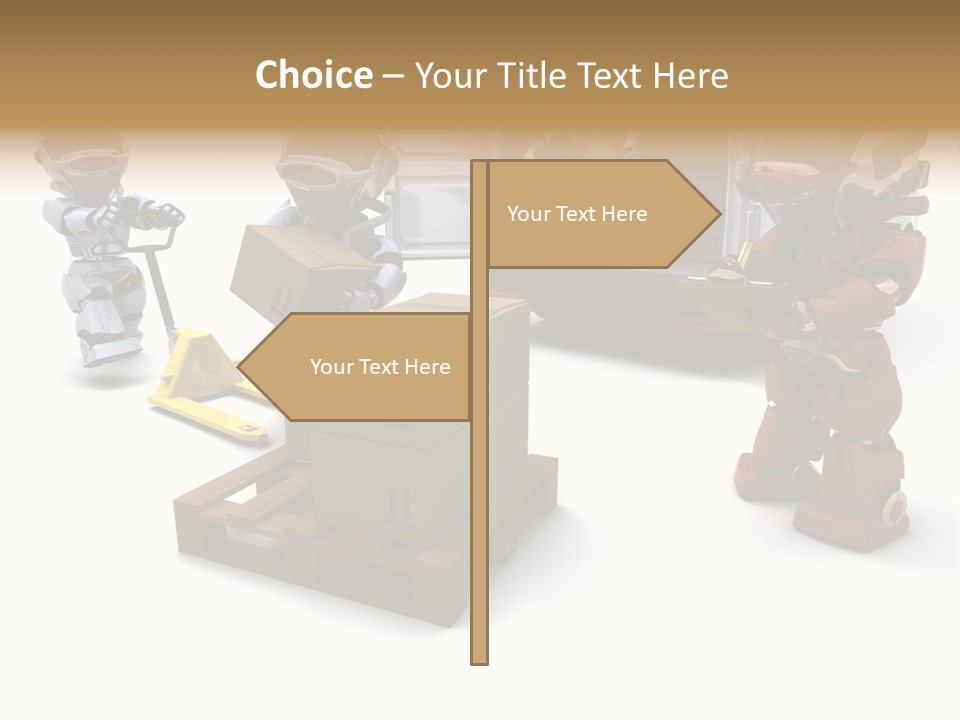 Logistics Technology Truck PowerPoint Template