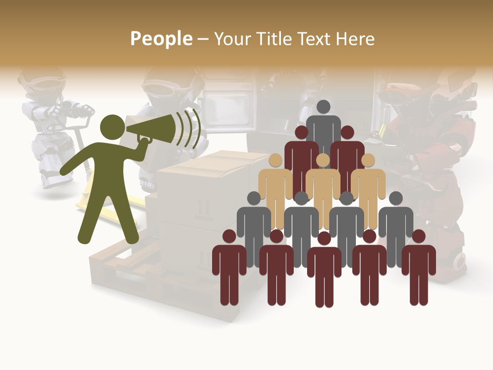 Logistics Technology Truck PowerPoint Template