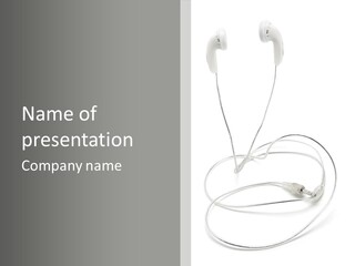 White Enjoyment Accessory PowerPoint Template