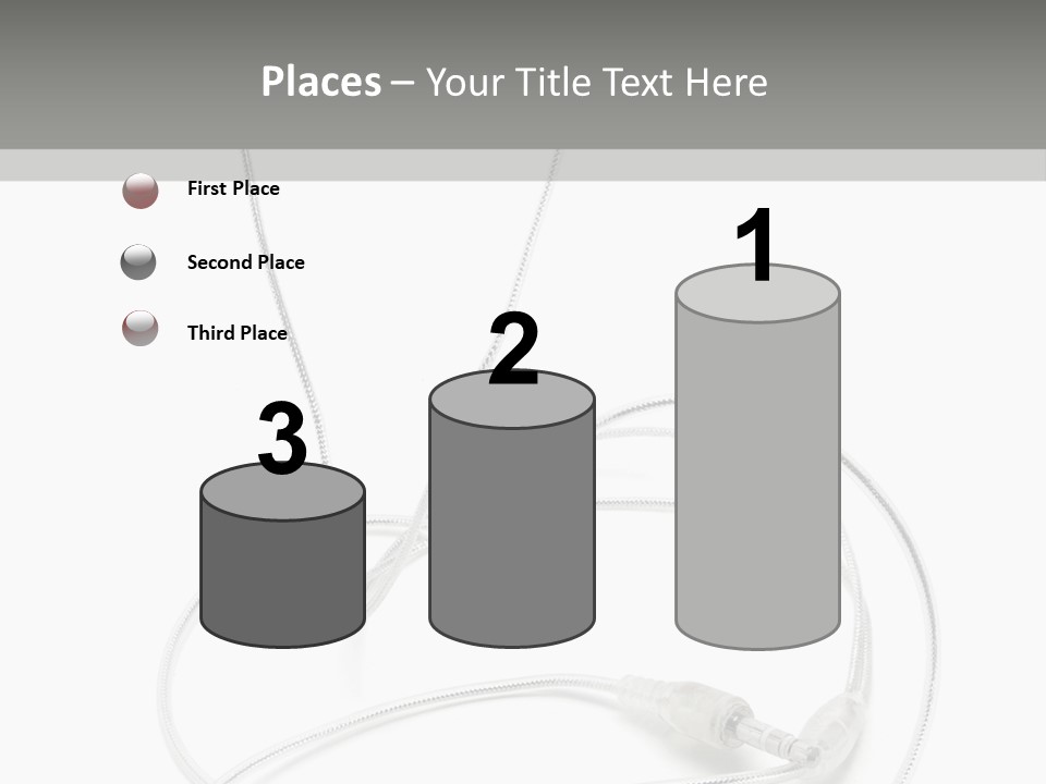 White Enjoyment Accessory PowerPoint Template