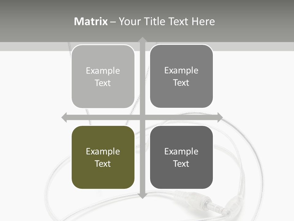 White Enjoyment Accessory PowerPoint Template