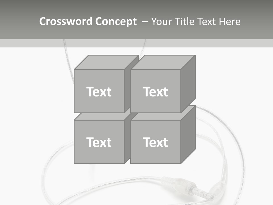 White Enjoyment Accessory PowerPoint Template