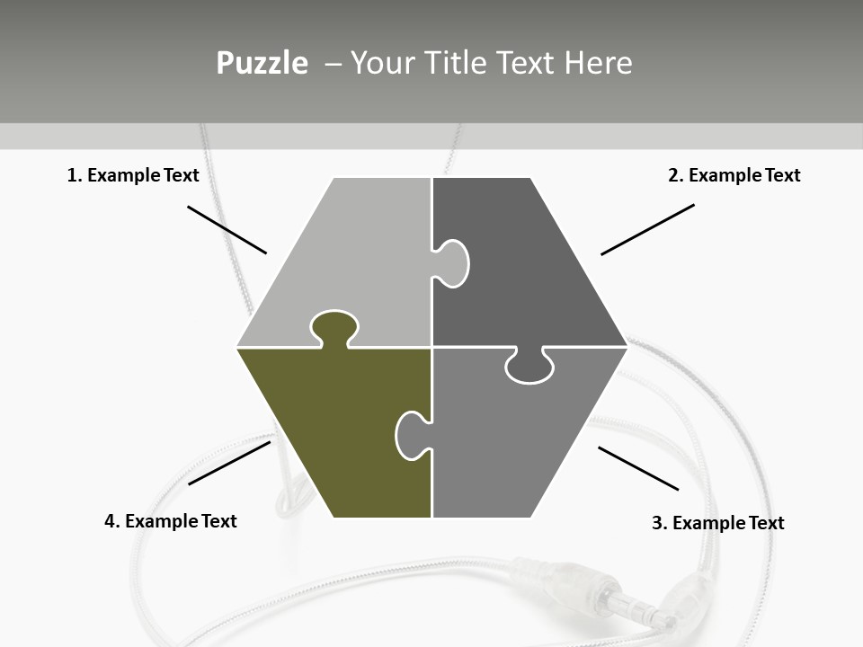 White Enjoyment Accessory PowerPoint Template