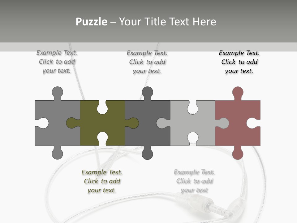 White Enjoyment Accessory PowerPoint Template