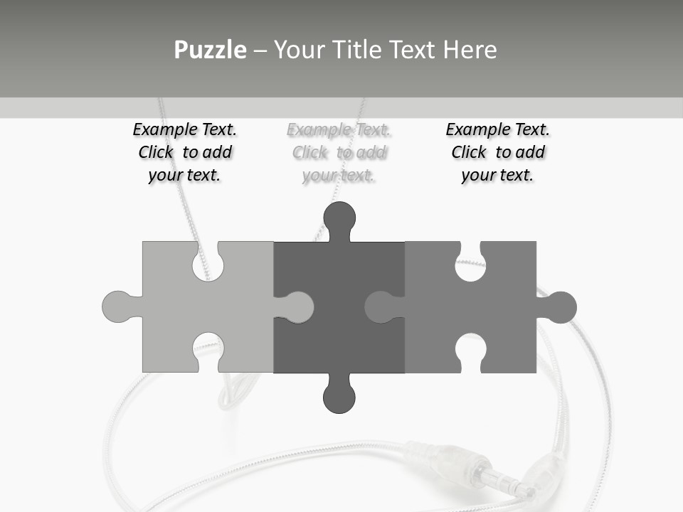 White Enjoyment Accessory PowerPoint Template