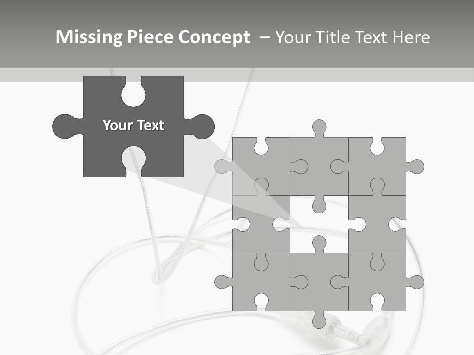 White Enjoyment Accessory PowerPoint Template