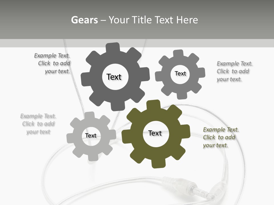 White Enjoyment Accessory PowerPoint Template