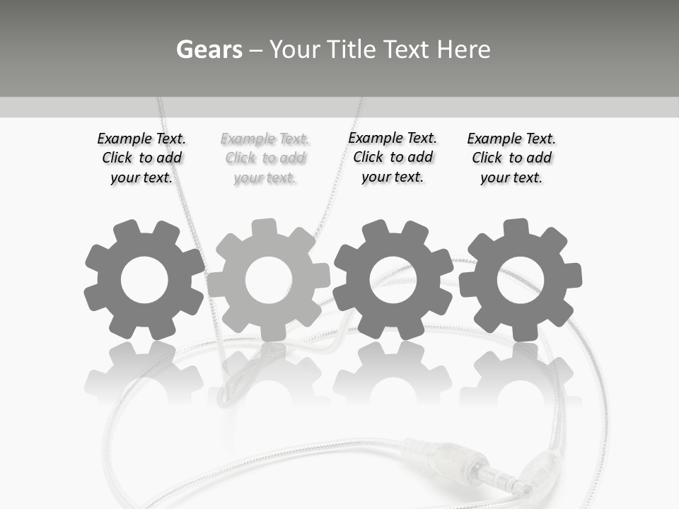 White Enjoyment Accessory PowerPoint Template