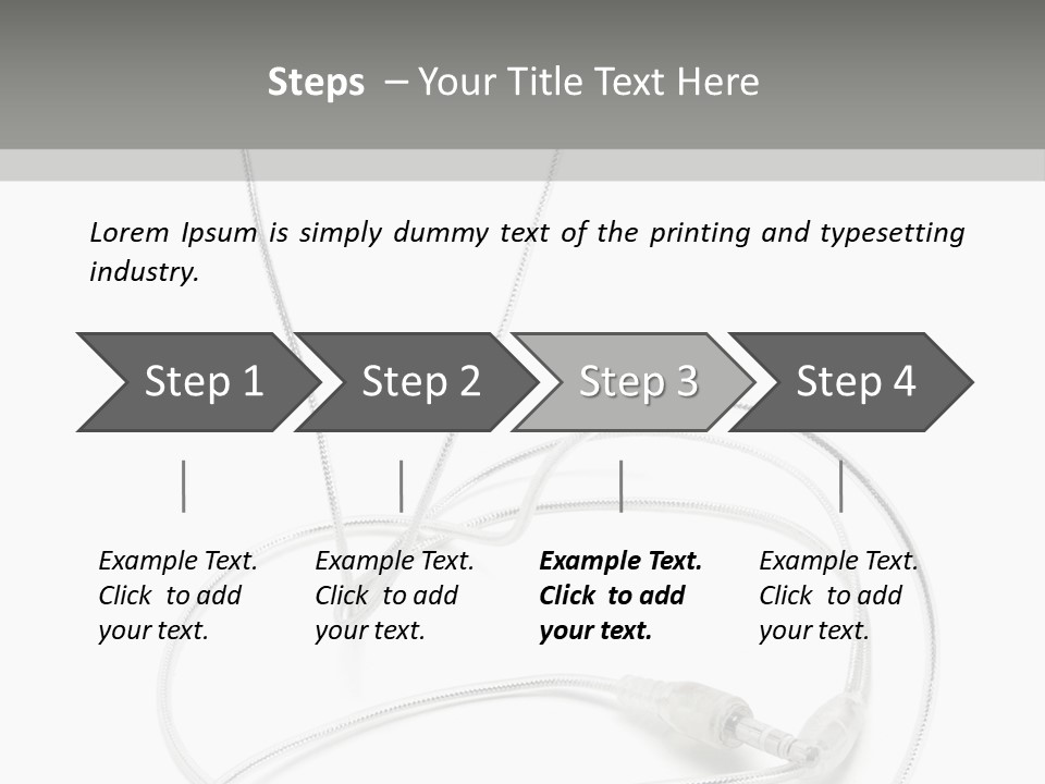 White Enjoyment Accessory PowerPoint Template