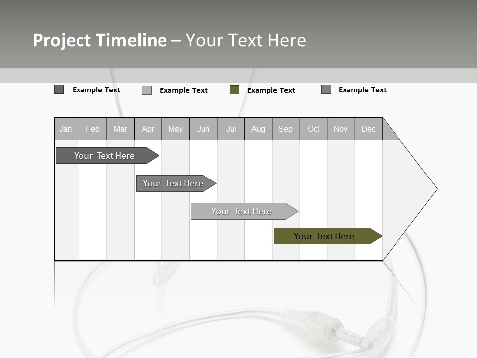 White Enjoyment Accessory PowerPoint Template