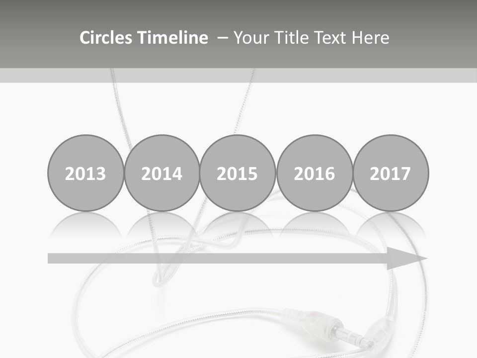 White Enjoyment Accessory PowerPoint Template