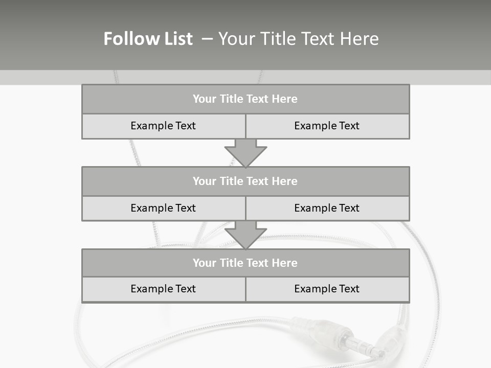 White Enjoyment Accessory PowerPoint Template