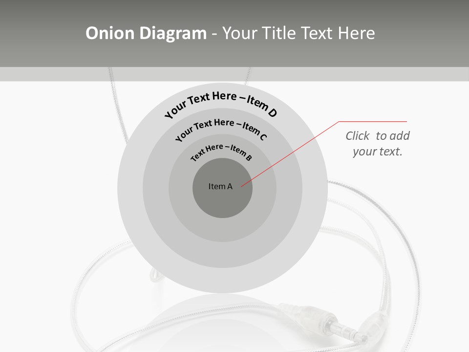 White Enjoyment Accessory PowerPoint Template