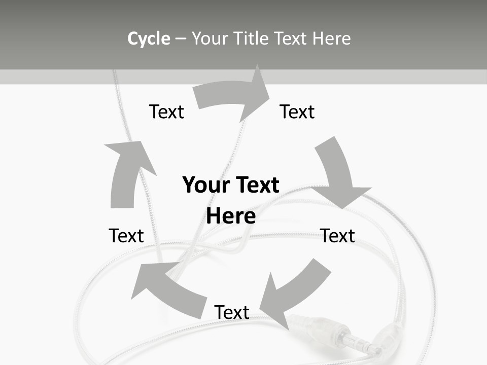 White Enjoyment Accessory PowerPoint Template