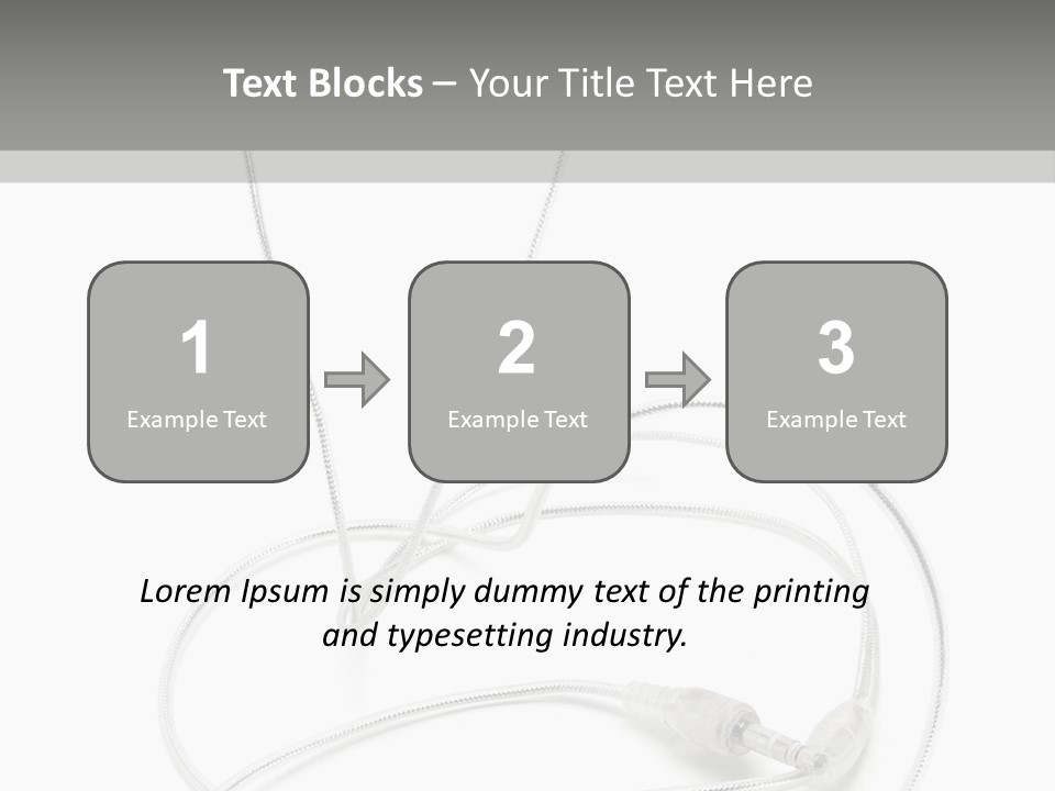 White Enjoyment Accessory PowerPoint Template
