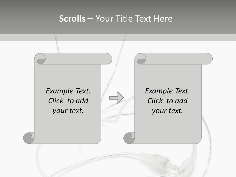 White Enjoyment Accessory PowerPoint Template