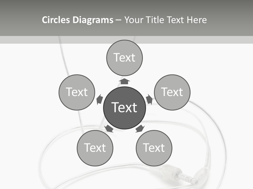 White Enjoyment Accessory PowerPoint Template