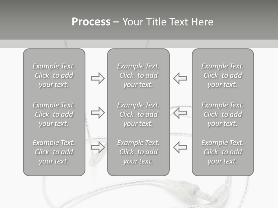 White Enjoyment Accessory PowerPoint Template