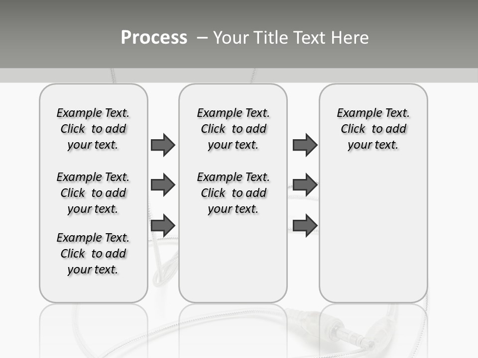 White Enjoyment Accessory PowerPoint Template