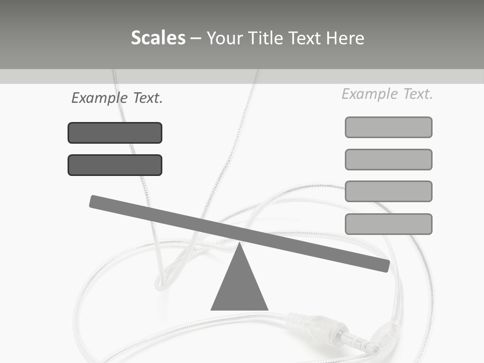 White Enjoyment Accessory PowerPoint Template