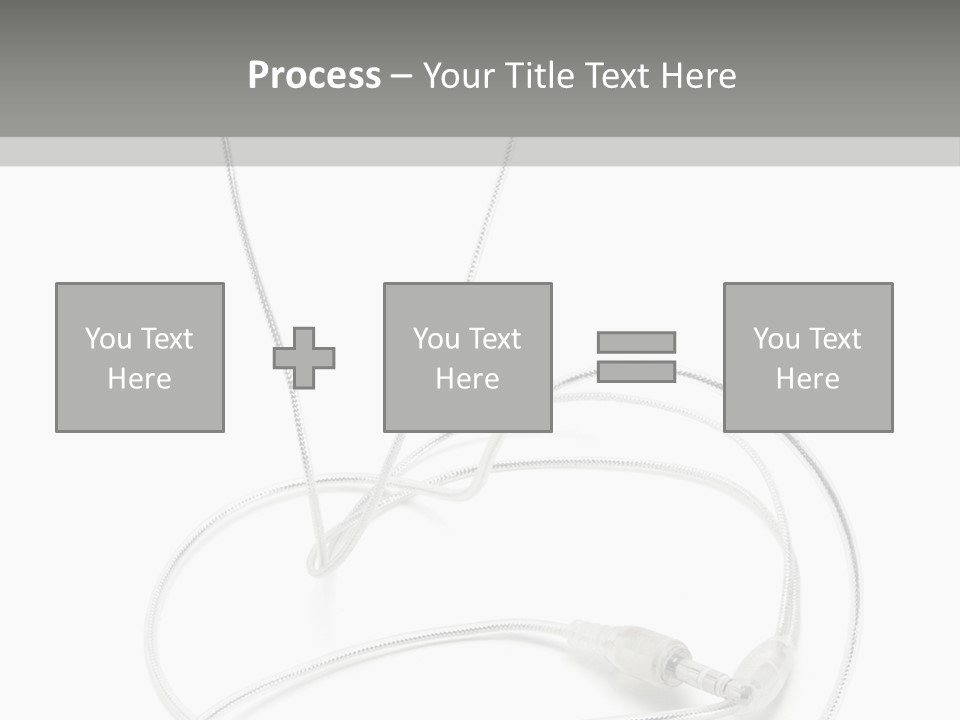 White Enjoyment Accessory PowerPoint Template