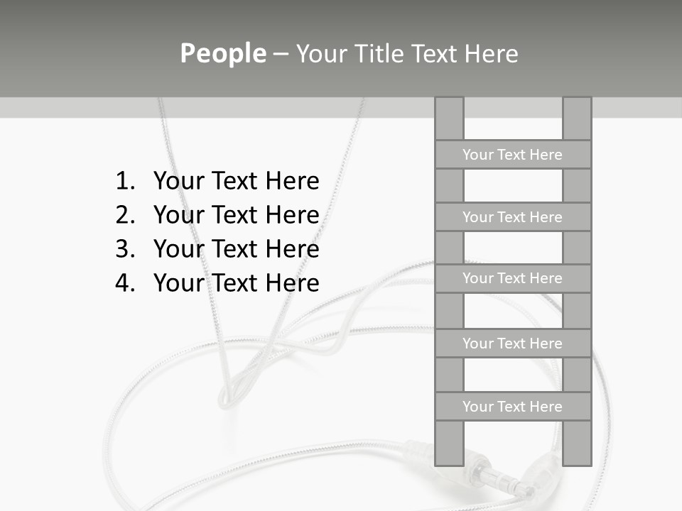 White Enjoyment Accessory PowerPoint Template