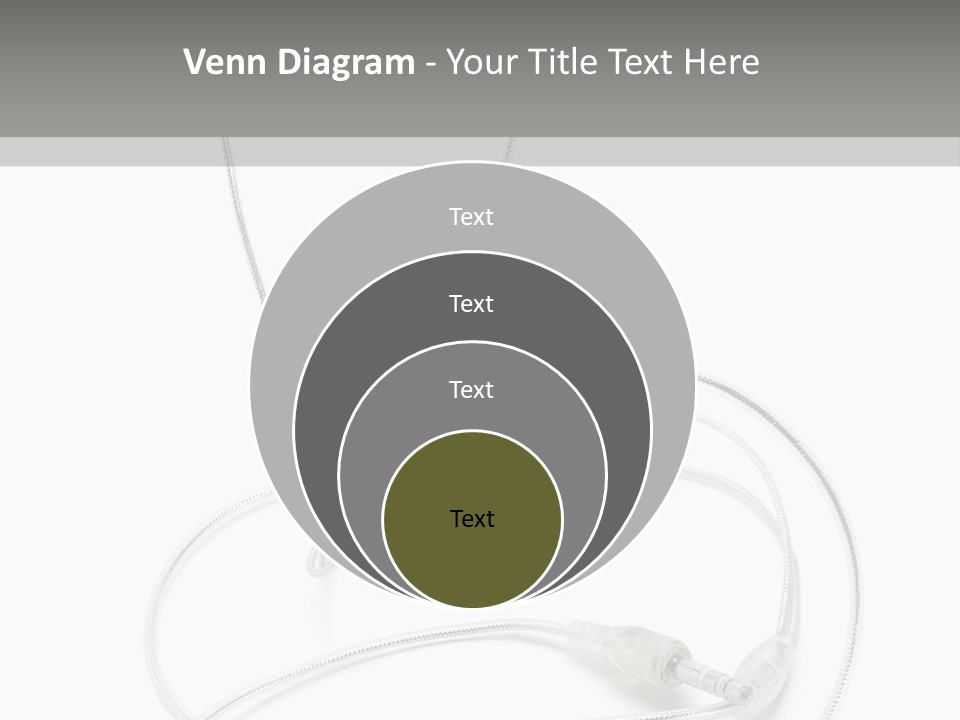 White Enjoyment Accessory PowerPoint Template