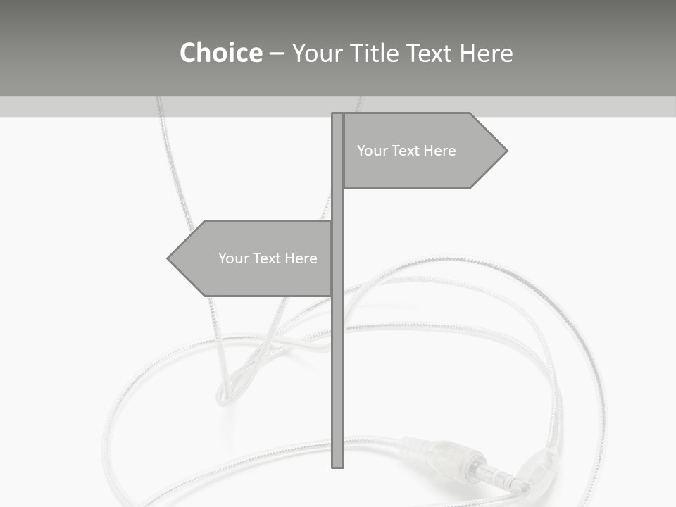 White Enjoyment Accessory PowerPoint Template