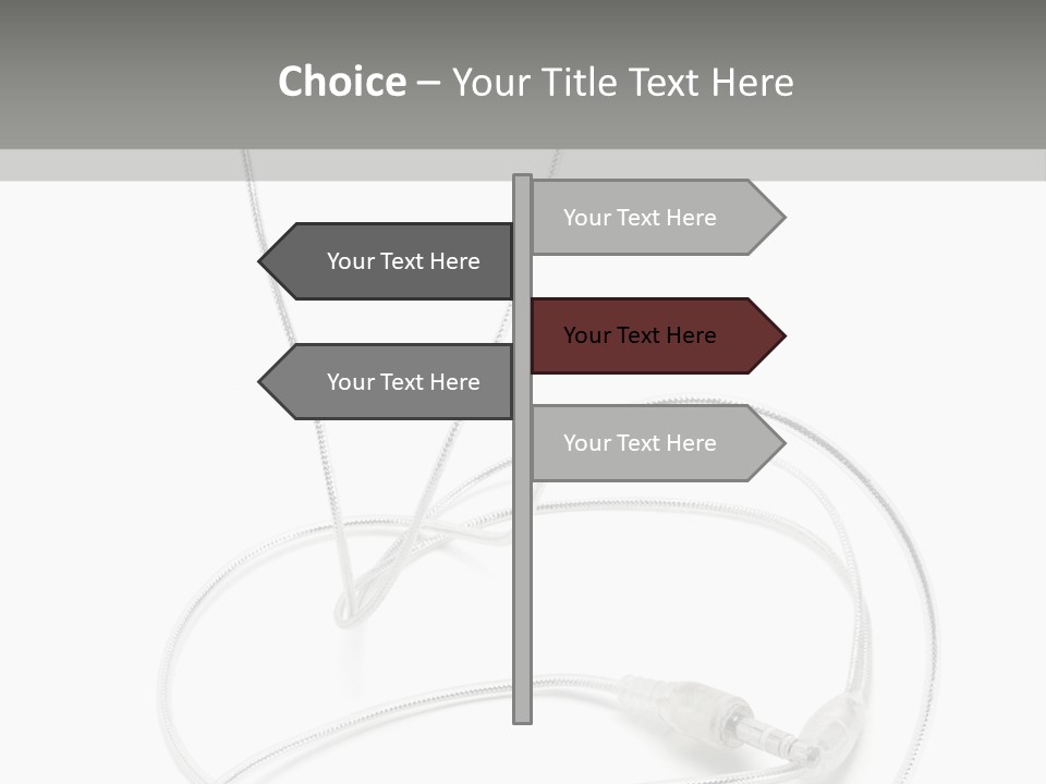 White Enjoyment Accessory PowerPoint Template