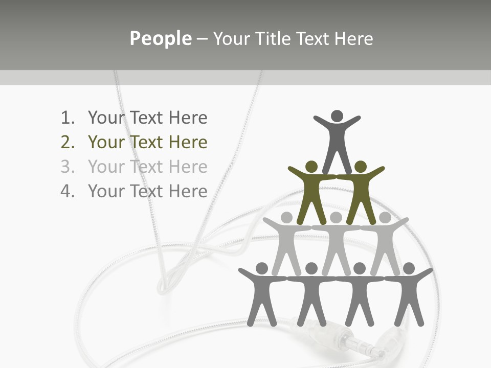 White Enjoyment Accessory PowerPoint Template