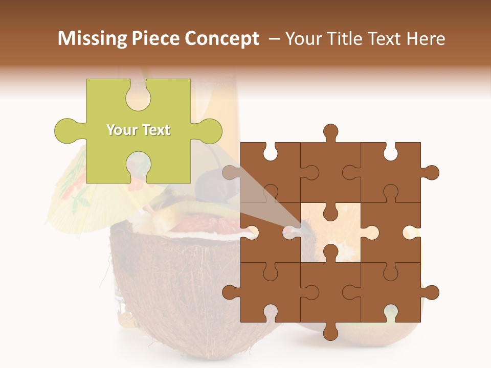 Coco Meal Slice PowerPoint Template